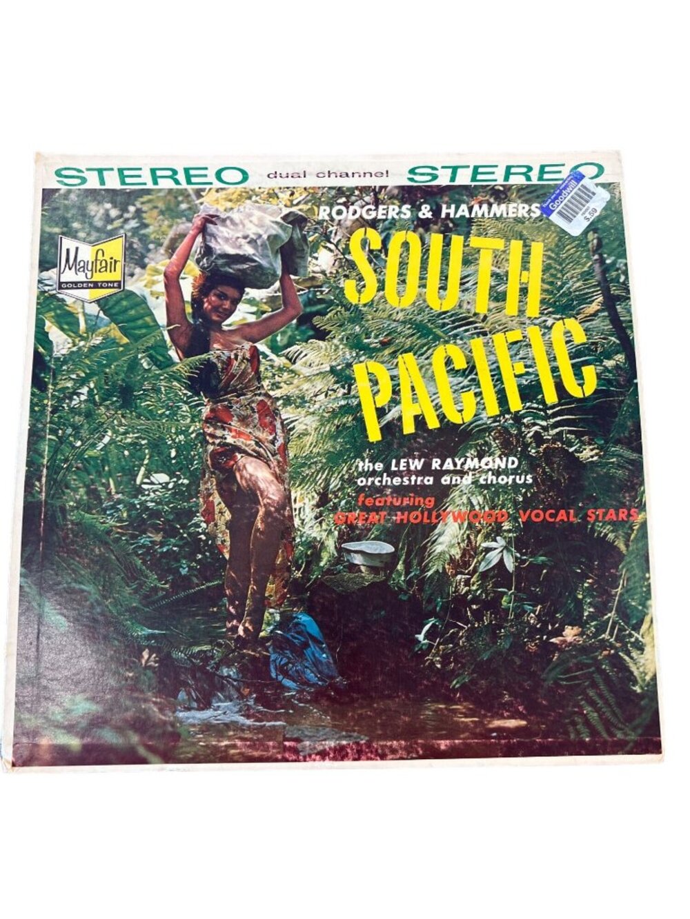 South Pacific Soundtrack Mayfair 9634S- A Yellow Marbled Vinyl